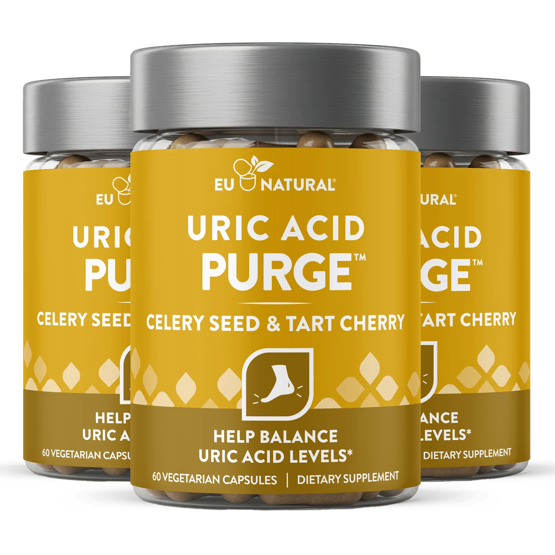 Three bottles of Eu Natural PURGE, 90 day supply