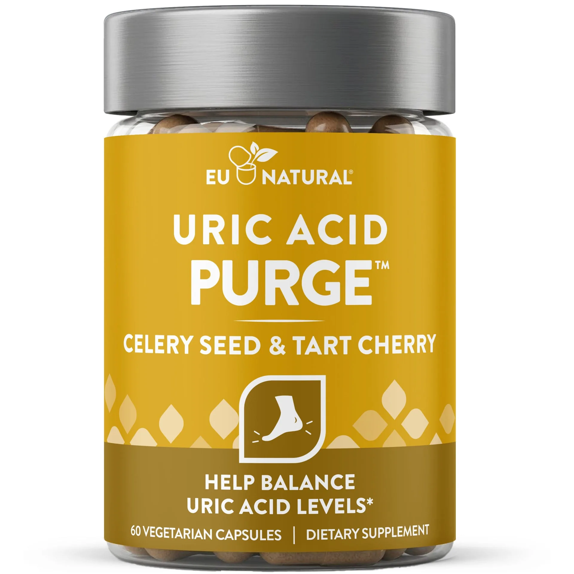 Eu Natural PURGE Uric Acid Cleanse and Joint Health, 60 vegetarian capsules